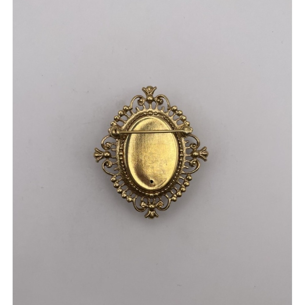 Vintage Avon Cameo Locket Brooch - Picture 2 of 7